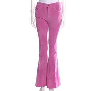 Gucci Pink Corduroy Flare Pants 2017 by Alessandro Michele